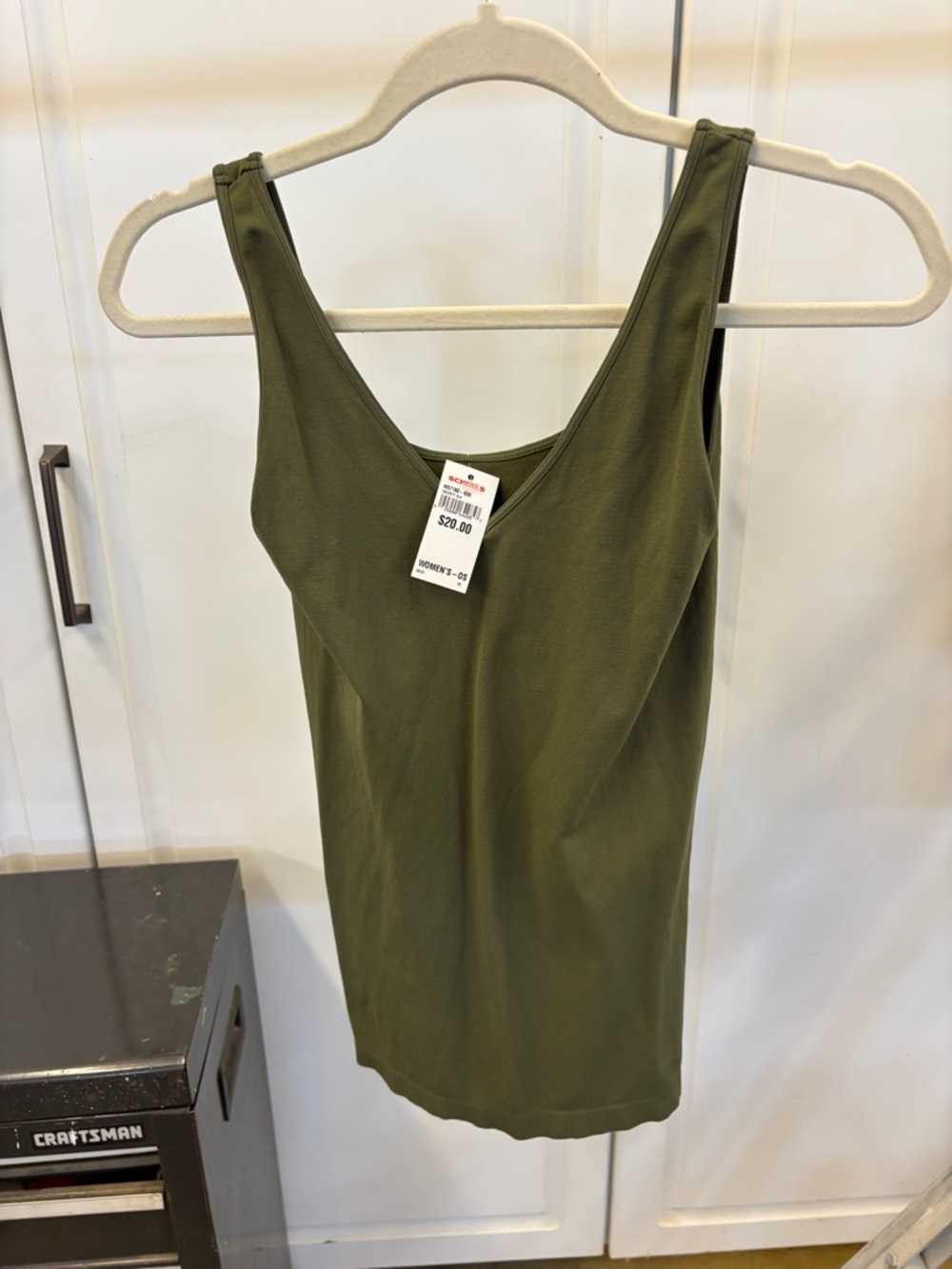 Nikibiki Olive Green Scoop Neck Tank Top